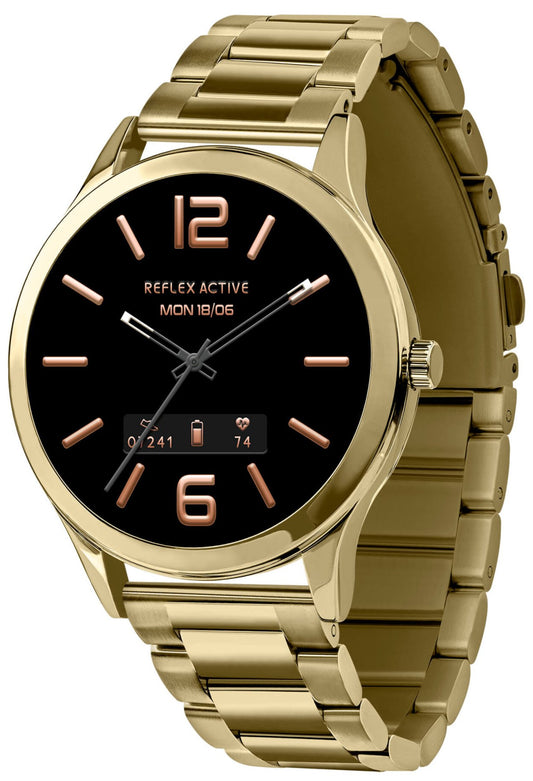 Reflex Active RA31-4100 Smartwatch Gold Stainless Steel Bracelet