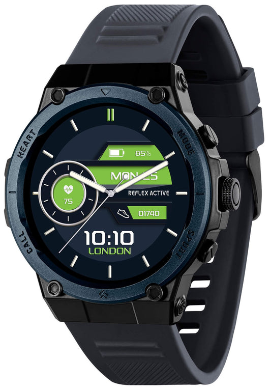 Reflex Active RA39-2206 Smartwatch Black Silicon Strap