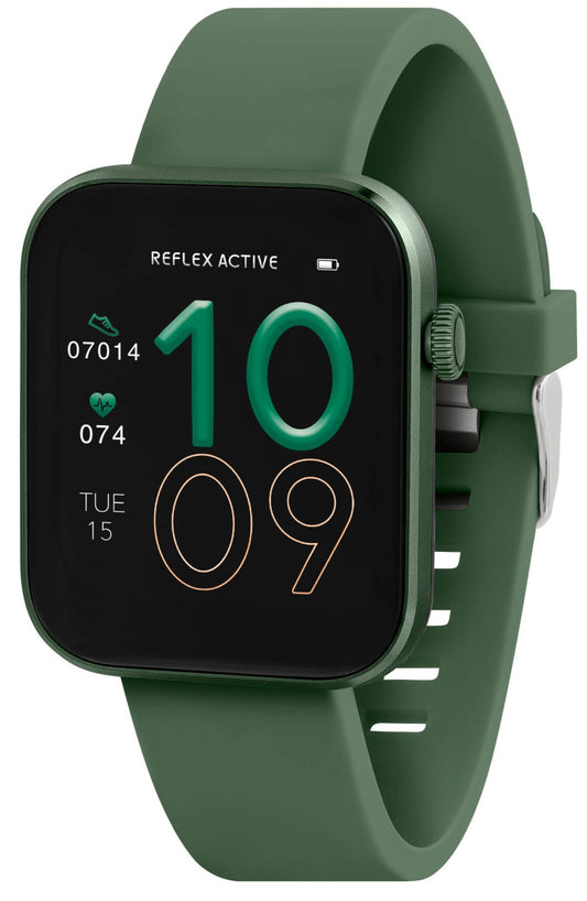 Reflex Active RA40-2212 Smartwatch Green Silicon Strap