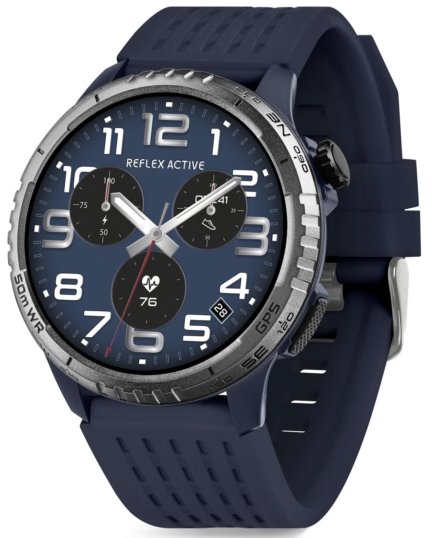 Reflex Active RA400R-5ATM-01 Smartwatch Blue Silicon Strap