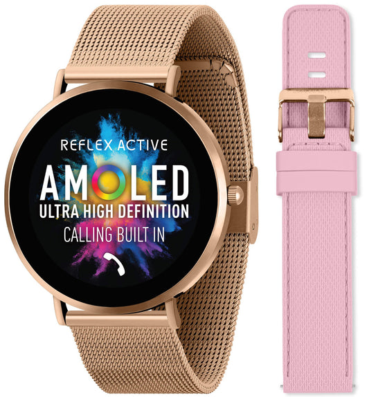 Reflex Active RA42-2210 Smartwatch Rose Gold Stainless Steel Bracelet