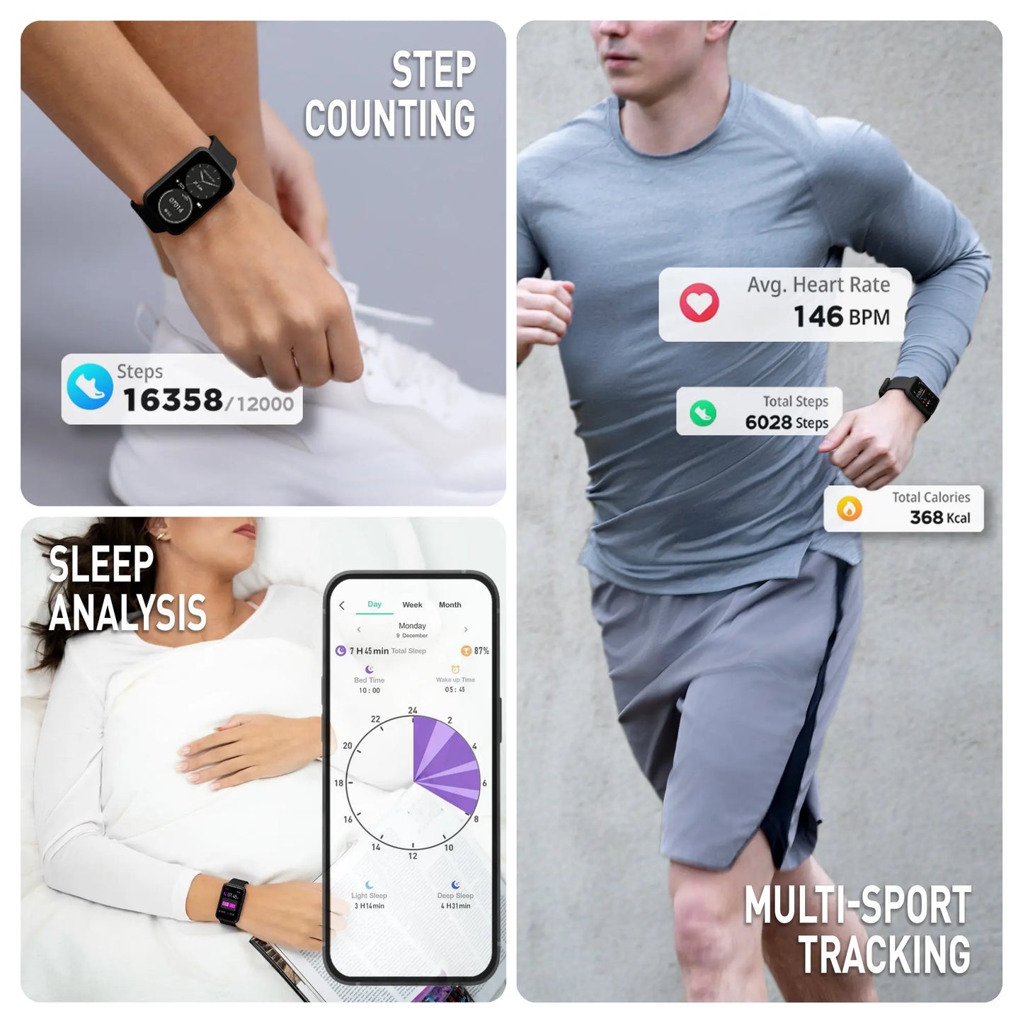 Reflex Active RA49-2227 Smartwatch Black Silicon Strap
