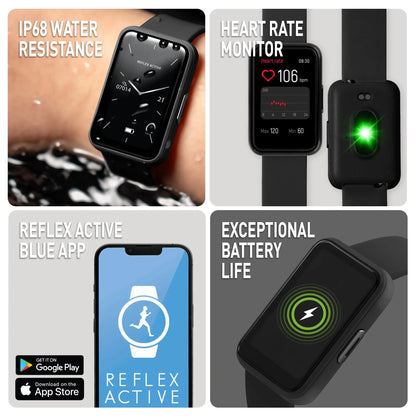 Reflex Active RA49-2227 Smartwatch Black Silicon Strap