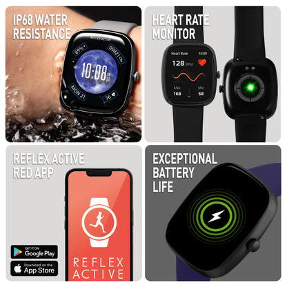 Reflex Active RA50-2223-SET Smartwatch Black Silicon Strap