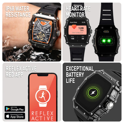 Reflex Active RA51-2225 Smartwatch Black Silicon Strap