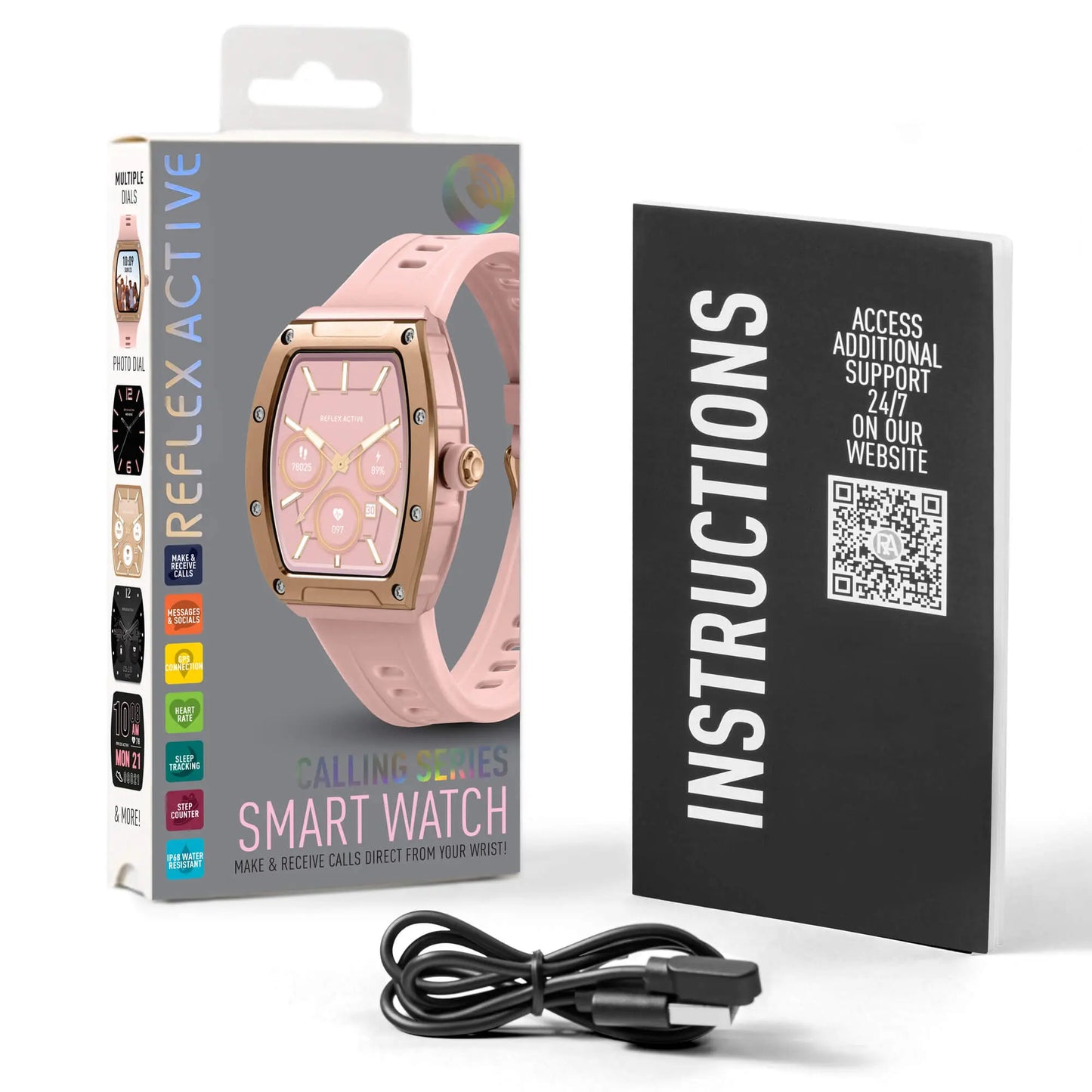 Reflex Active RA52-2226 Smartwatch Pink Silicon Strap