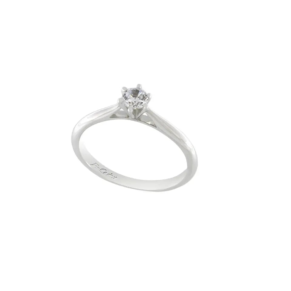 FaCad'oro RI-000629 Single stone with Zircon 14ct White gold