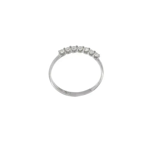 FaCad'oro RI-411-14 Δαχτυλίδι Σειρέ από Λευκόχρυσο 14ct με Ζιργκόν