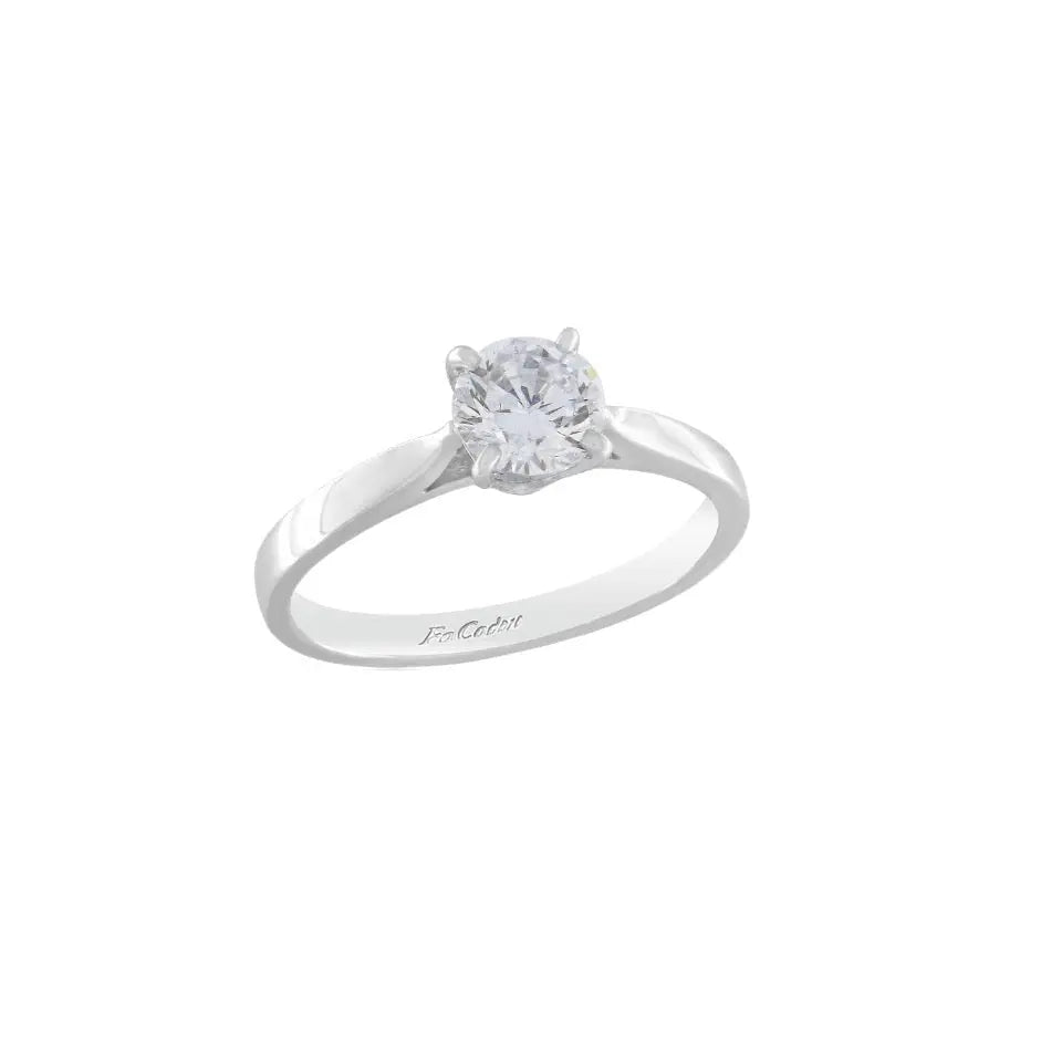 FaCad'oro RI-000629 Single stone with Zircon 14ct White gold
