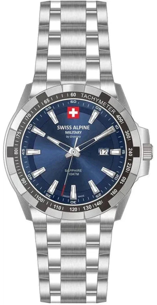 SWISS ALPINE MILITARY SAM7044.1235 Star Fighter Stainless Steel Bracelet