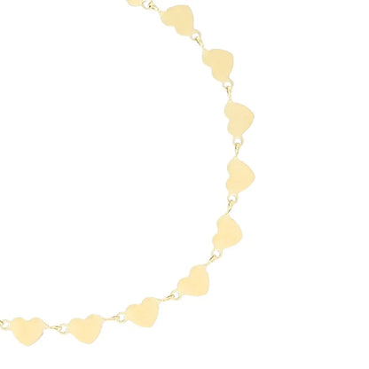 OOZOO Jewellery SB-1013 Βραχιόλι Hearts από Επιχρυσωμένο Ατσάλι