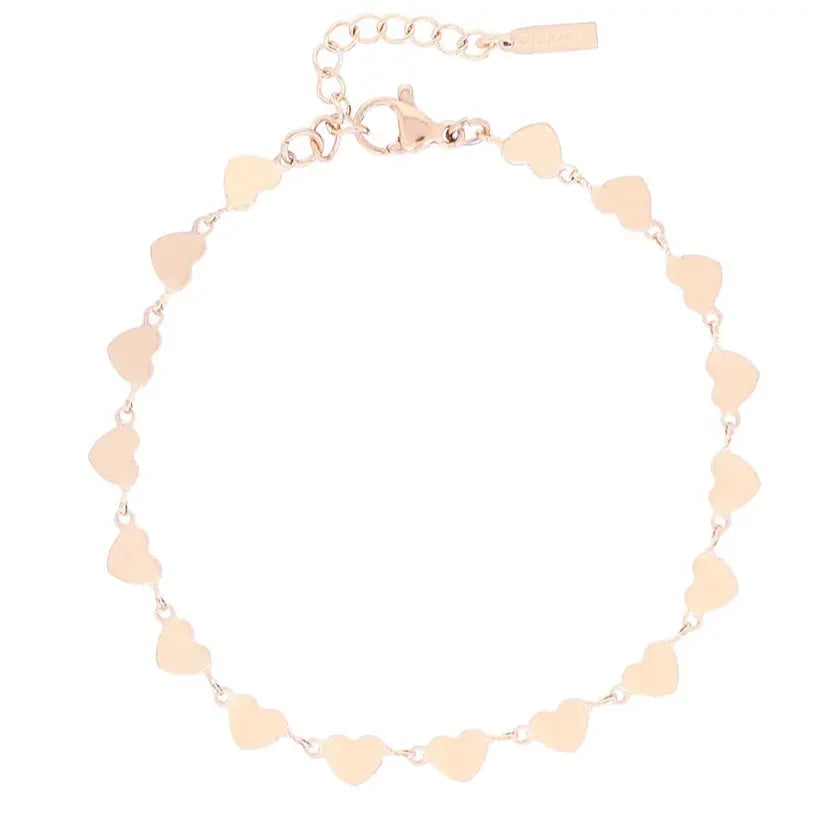 OOZOO Jewellery SB-1014 Βραχιόλι από Ροζ Επιχρυσωμένο Ατσάλι