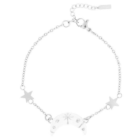 OOZOO Jewellery SB-1030 Βραχιόλι Moon από Ανοξείδωτο Ατσάλι
