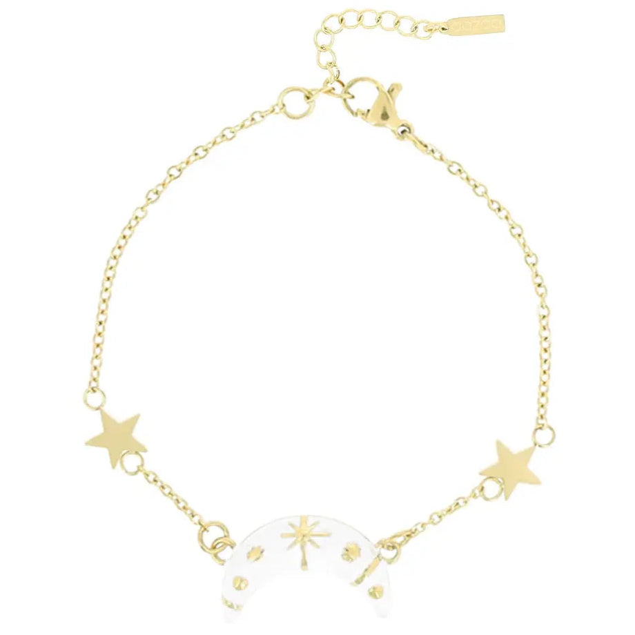 OOZOO Jewellery SB-1031 Βραχιόλι Moon από Επιχρυσωμένο Ατσάλι