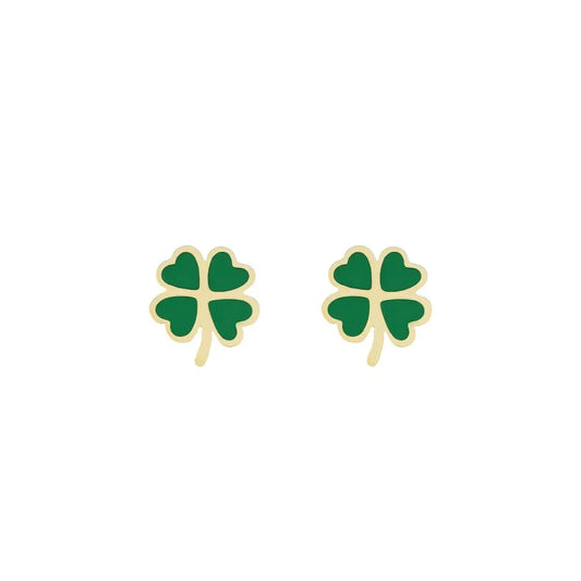 N02183G Gold Plated Steel Heart Dangle Earrings