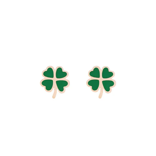 N02183G Gold Plated Steel Heart Dangle Earrings