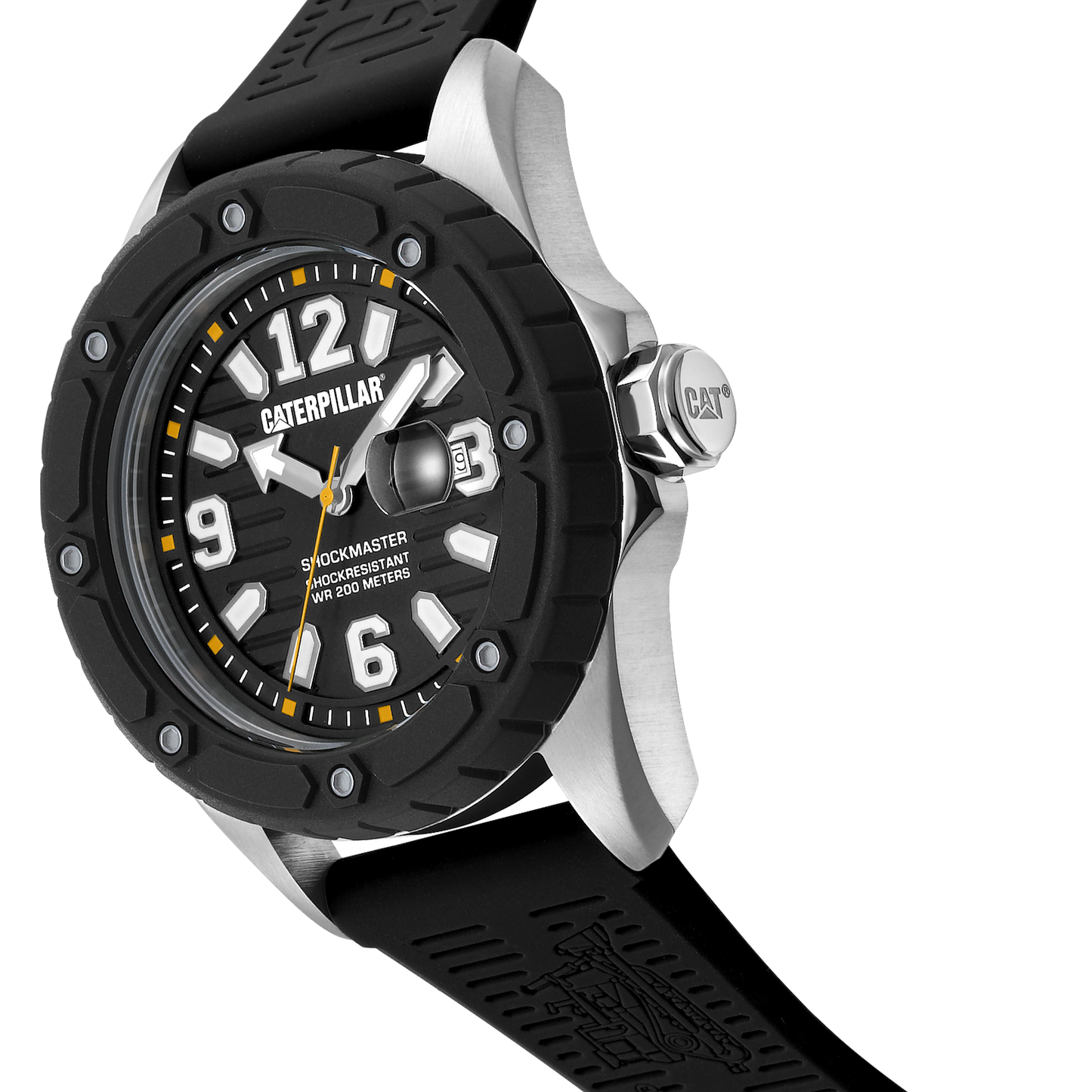 CATERPILLAR SG14121131 Shockmaster Black Silicon Strap