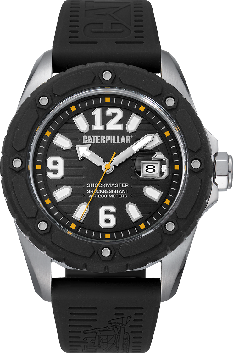 CATERPILLAR SG14121131 Shockmaster Black Silicon Strap