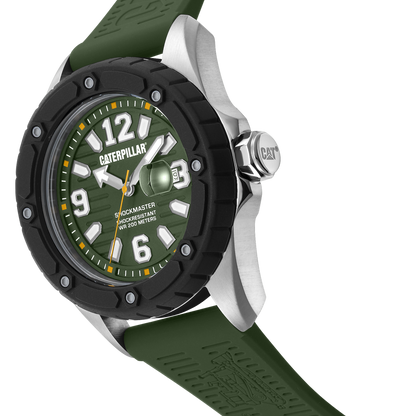 CATERPILLAR SG14123333 Shockmaster Green Silicon Strap