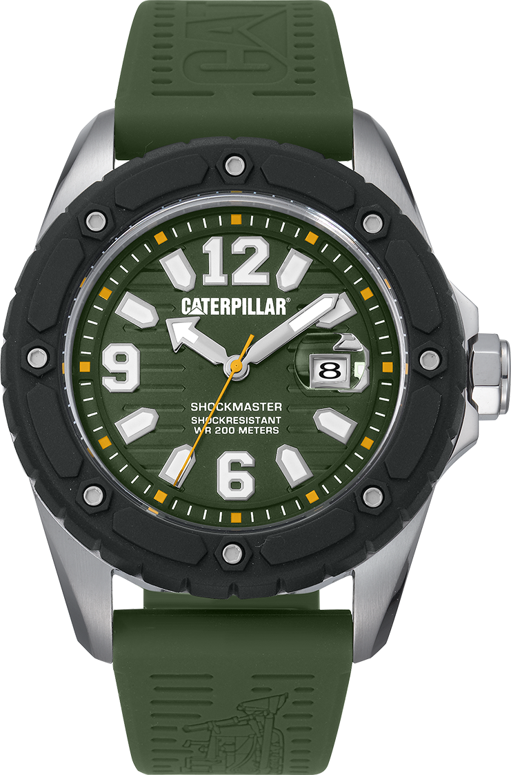CATERPILLAR SG14123333 Shockmaster Green Silicon Strap