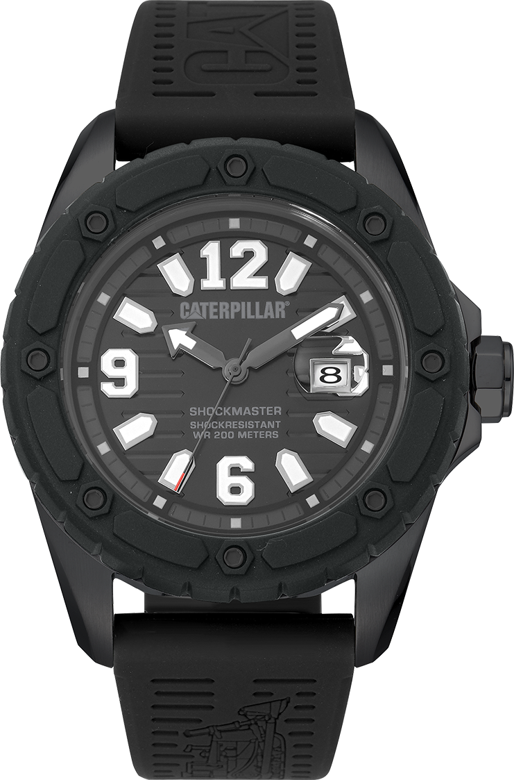 CATERPILLAR SG16121133 Shockmaster Black Silicon Strap