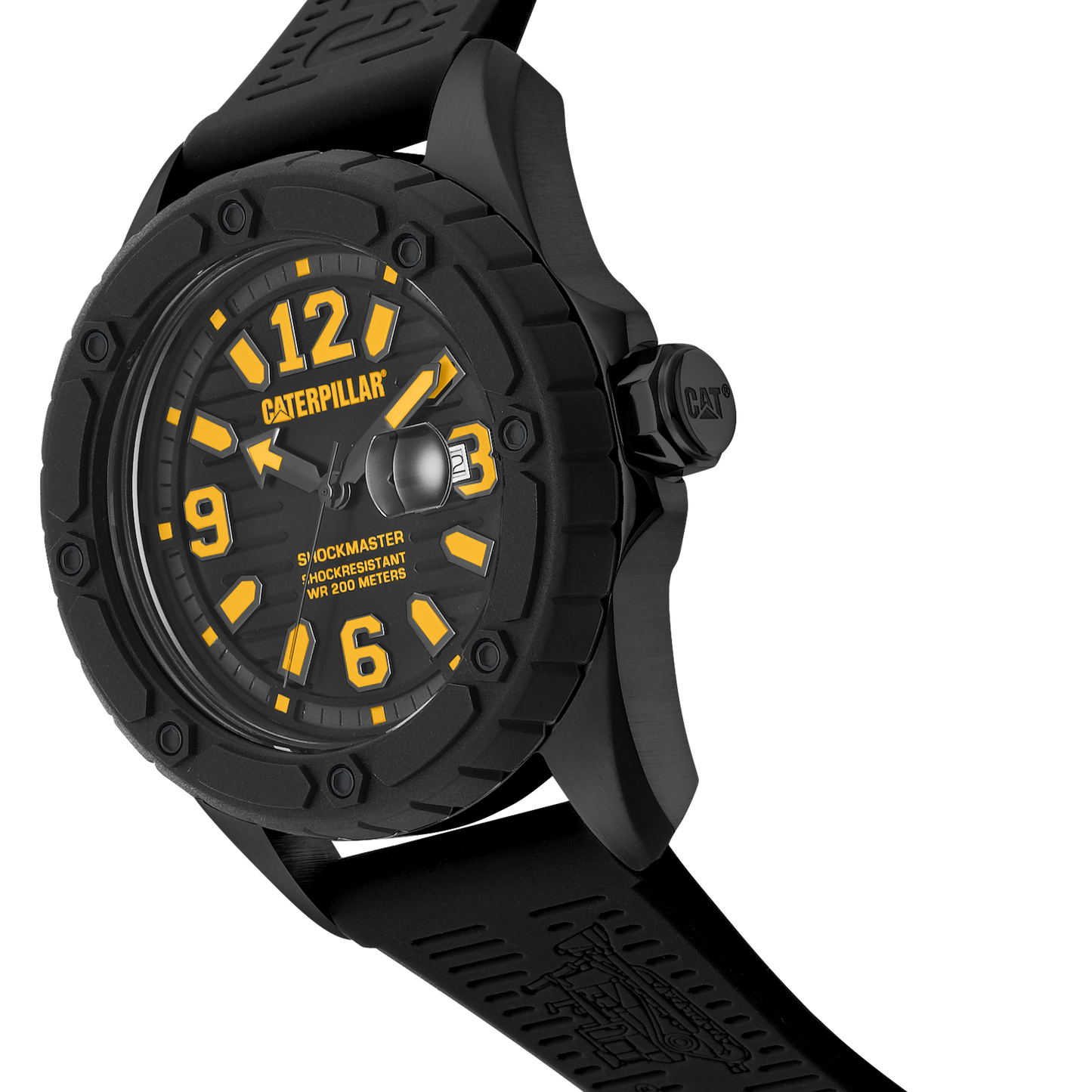 CATERPILLAR SG16121137 Shockmaster Black Silicon Strap