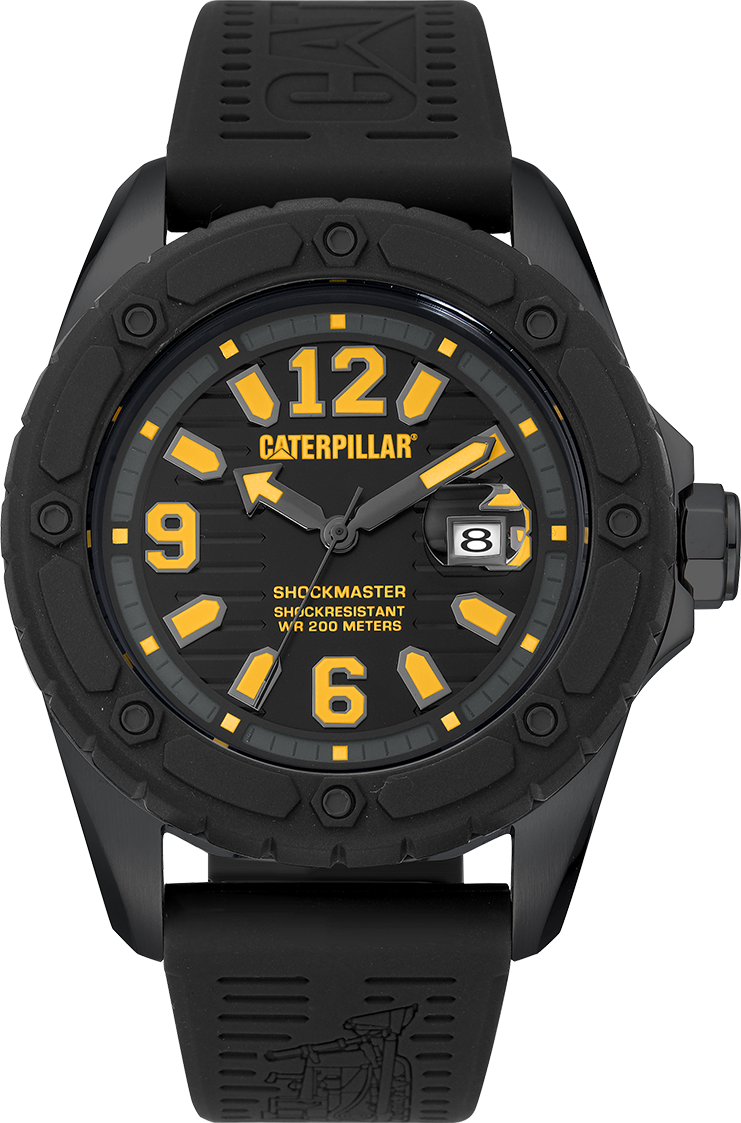 CATERPILLAR SG16121137 Shockmaster Black Silicon Strap