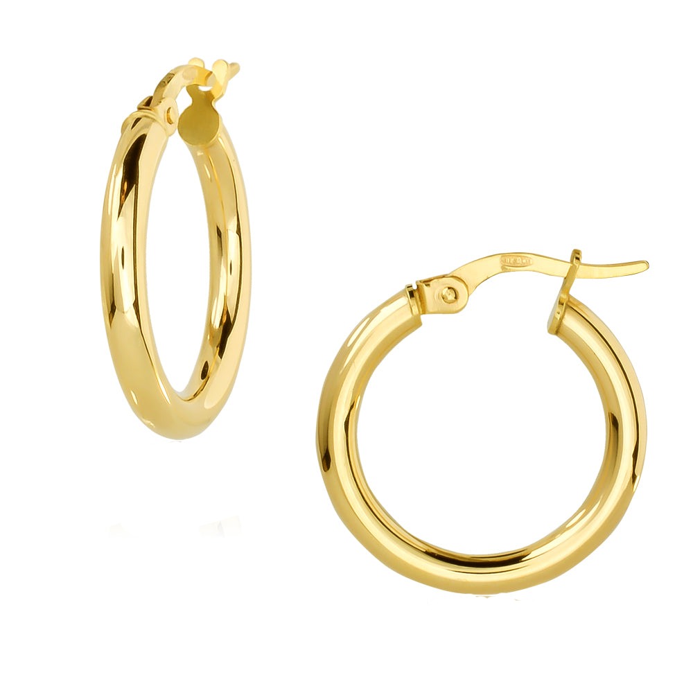 Hoops SK100 Earrings Gold 14ct 1.4cm