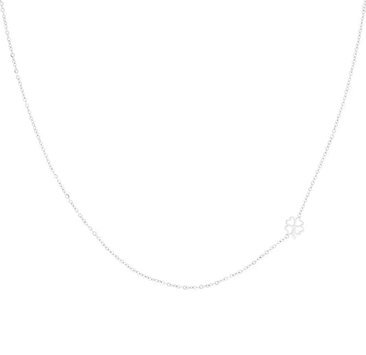 OOZOO Jewellery SN-2036 Κολιέ Clover από Ανοξείδωτο Ατσάλι