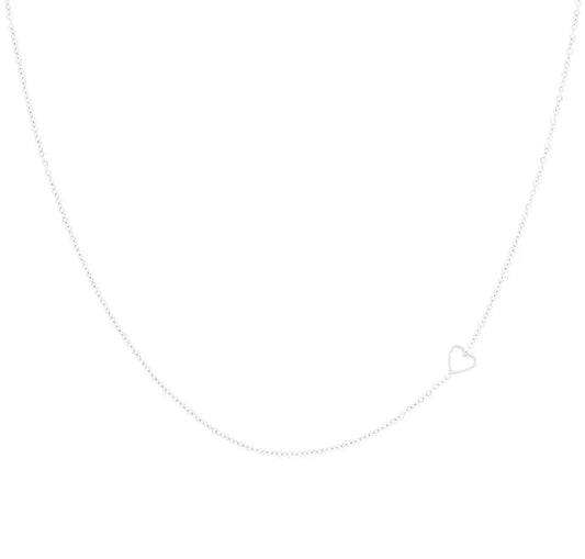 OOZOO Jewellery SN-2039 Κολιέ Heart από Ανοξείδωτο Ατσάλι