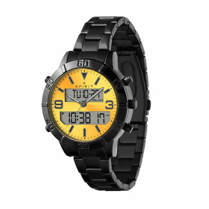 Spirit SP3030 Anadigi Black Stainless Steel Bracelet