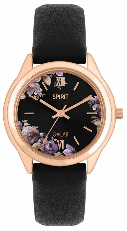 Spirit SPLS-2000 Solar Black Leather Strap