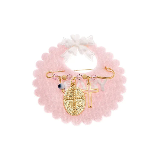 Headband BC31032 for a Newborn Baby Girl in Gold Plated Silver