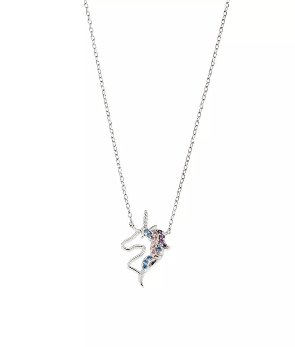 Ballerina Necklace With Zirconia GM208W In Platinum Plated Silver
