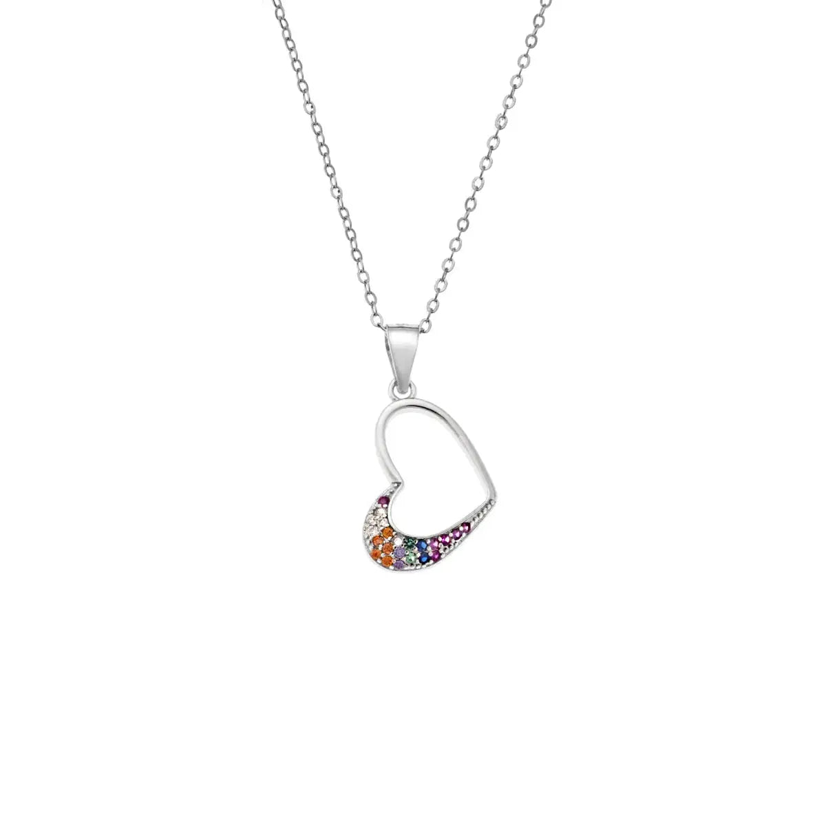 Ballerina Necklace With Zirconia GM208W In Platinum Plated Silver