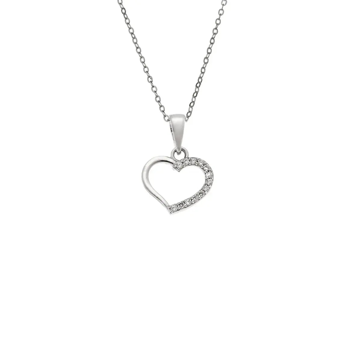 Ballerina Necklace With Zirconia GM208W In Platinum Plated Silver