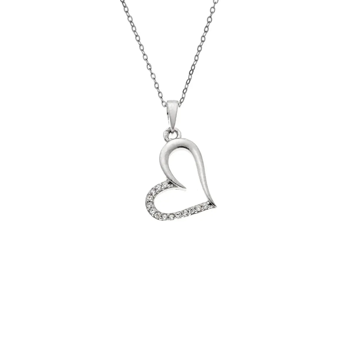 Ballerina Necklace With Zirconia GM208W In Platinum Plated Silver