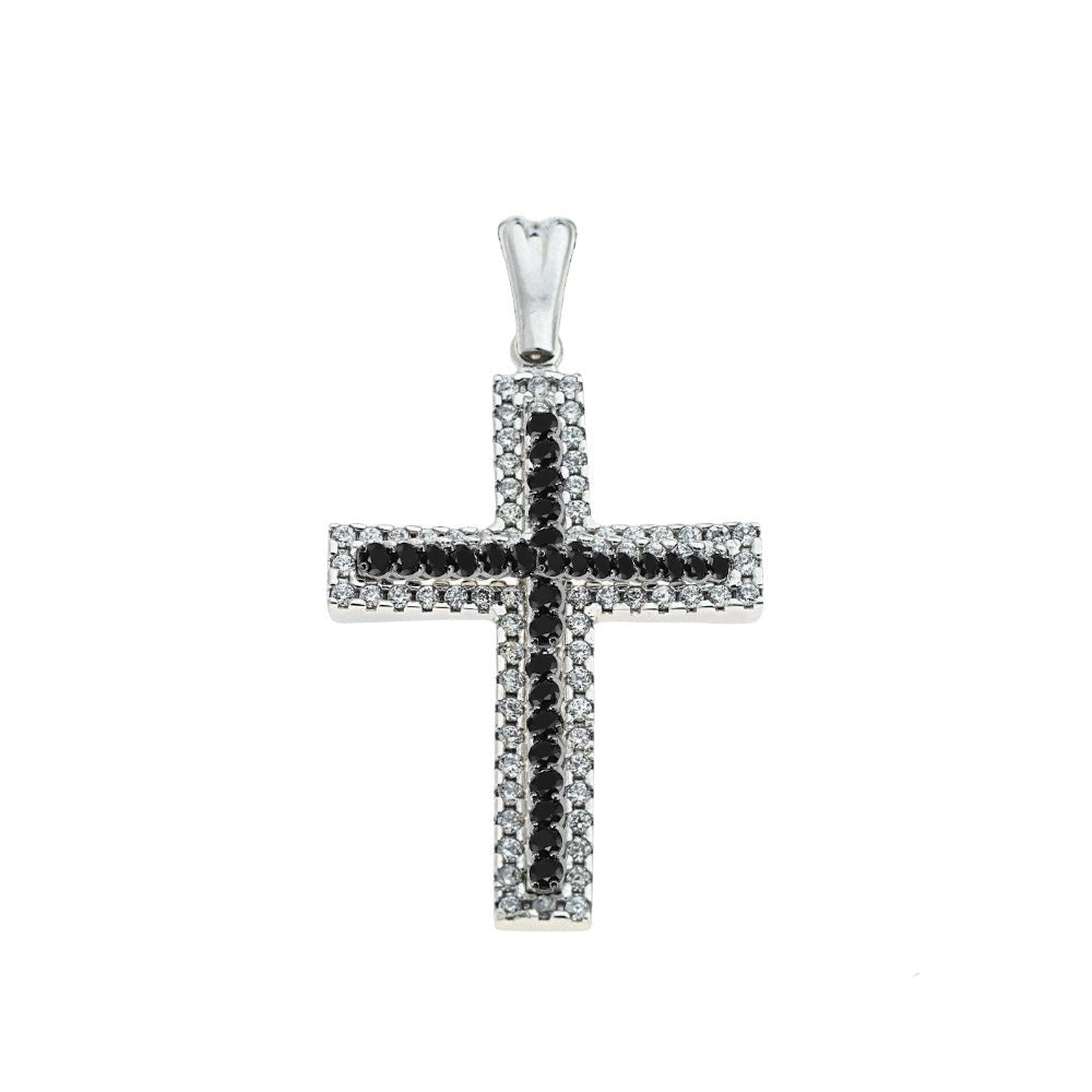 Baptismal Cross STA816 White gold K14