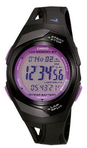 Casio STR-300-1CEG Digital Black Rubber Strap