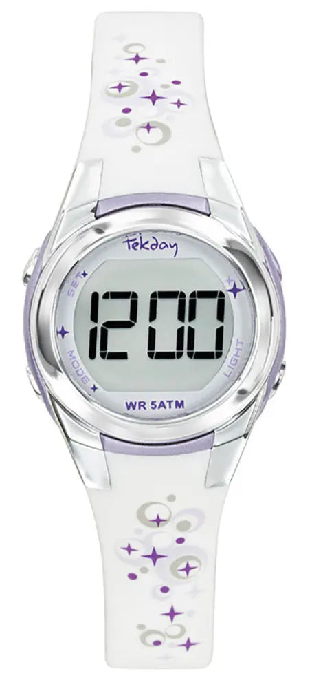 TEKDAY 654739 Kids White Plastic Strap