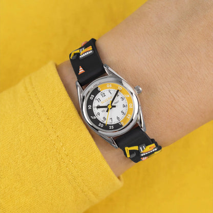 Tikkers TK0213 Kids Collection Black Silicon Strap