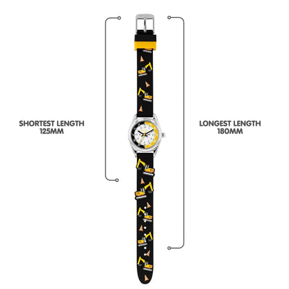 Tikkers TK0213 Kids Collection Black Silicon Strap