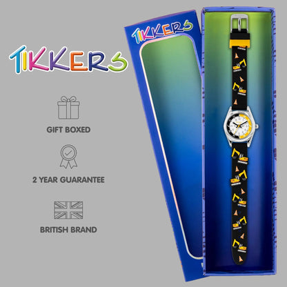Tikkers TK0213 Kids Collection Black Silicon Strap