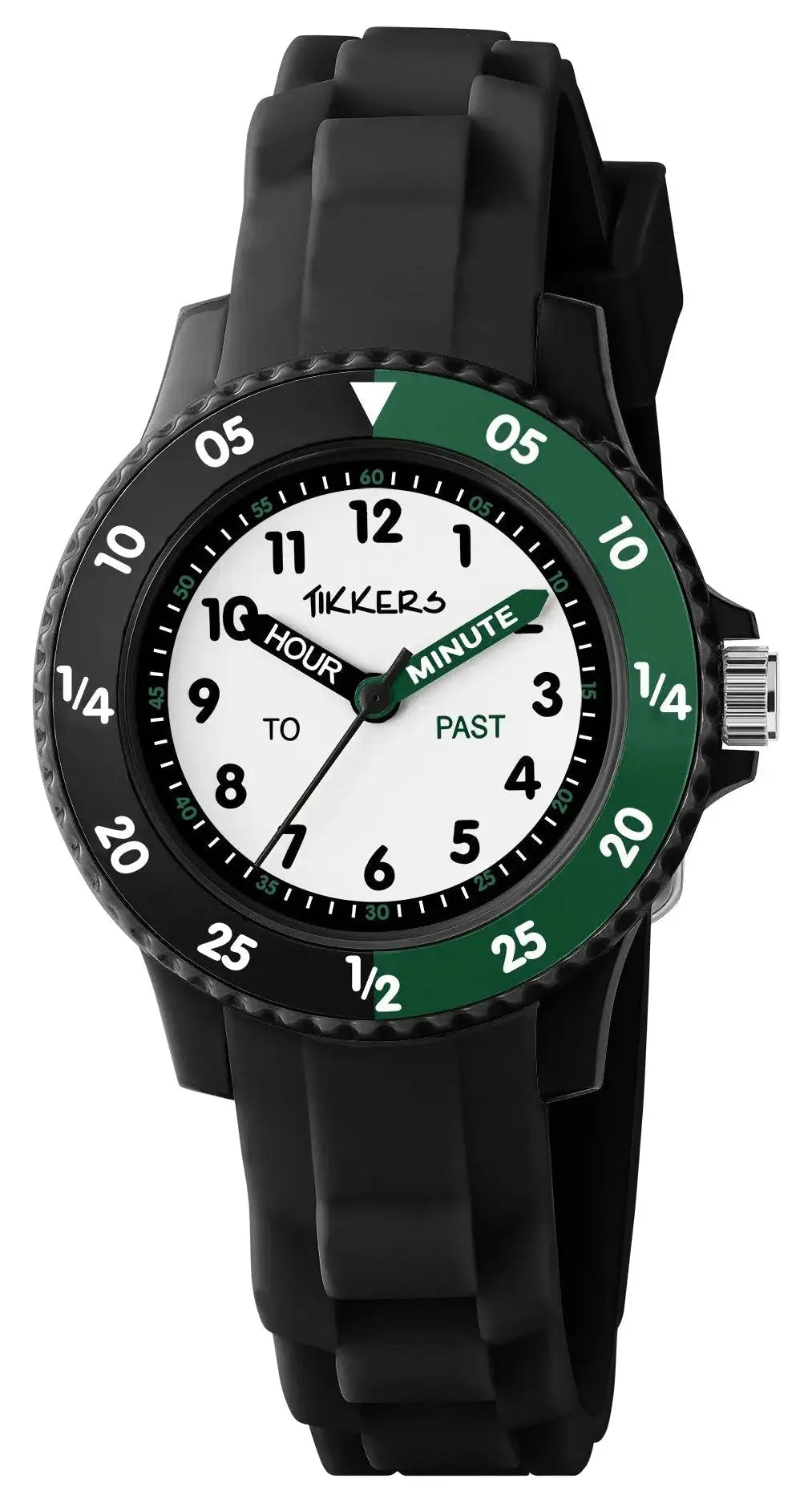 Tikkers TK0215 Kids Collection Black Silicon Strap Tikkers