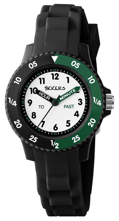 Tikkers TK0215 Kids Collection Black Silicon Strap Tikkers