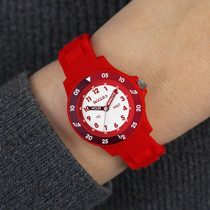 Tikkers TK0216 Kids Collection Red Silicon Strap