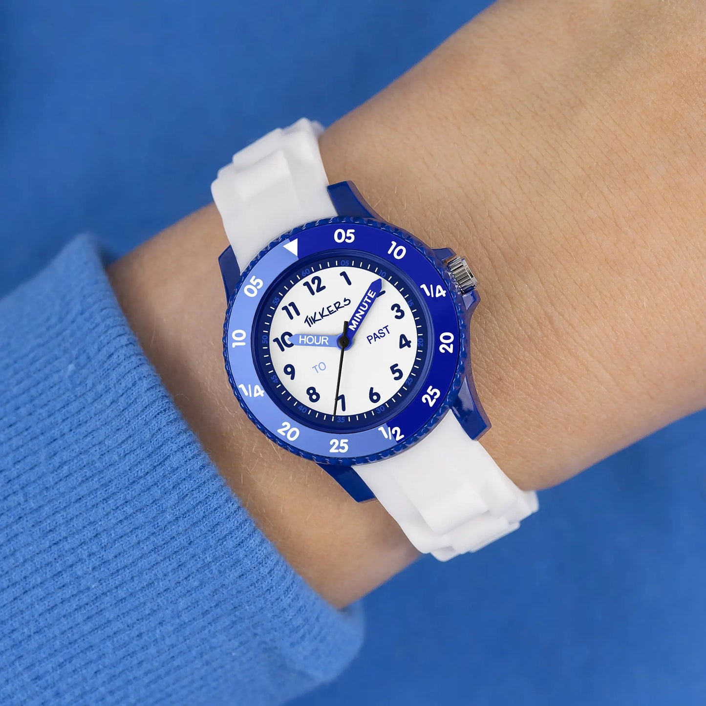 Tikkers TK0217 Kids Collection White Silicon Strap
