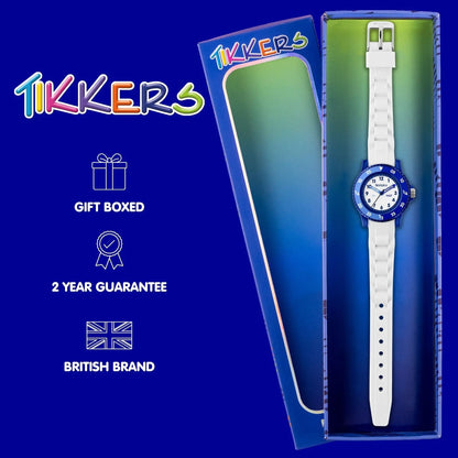 Tikkers TK0217 Kids Collection White Silicon Strap