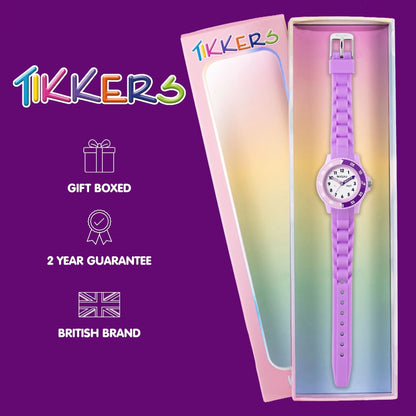 Tikkers TK0218 Kids Collection Purple Silicon Strap