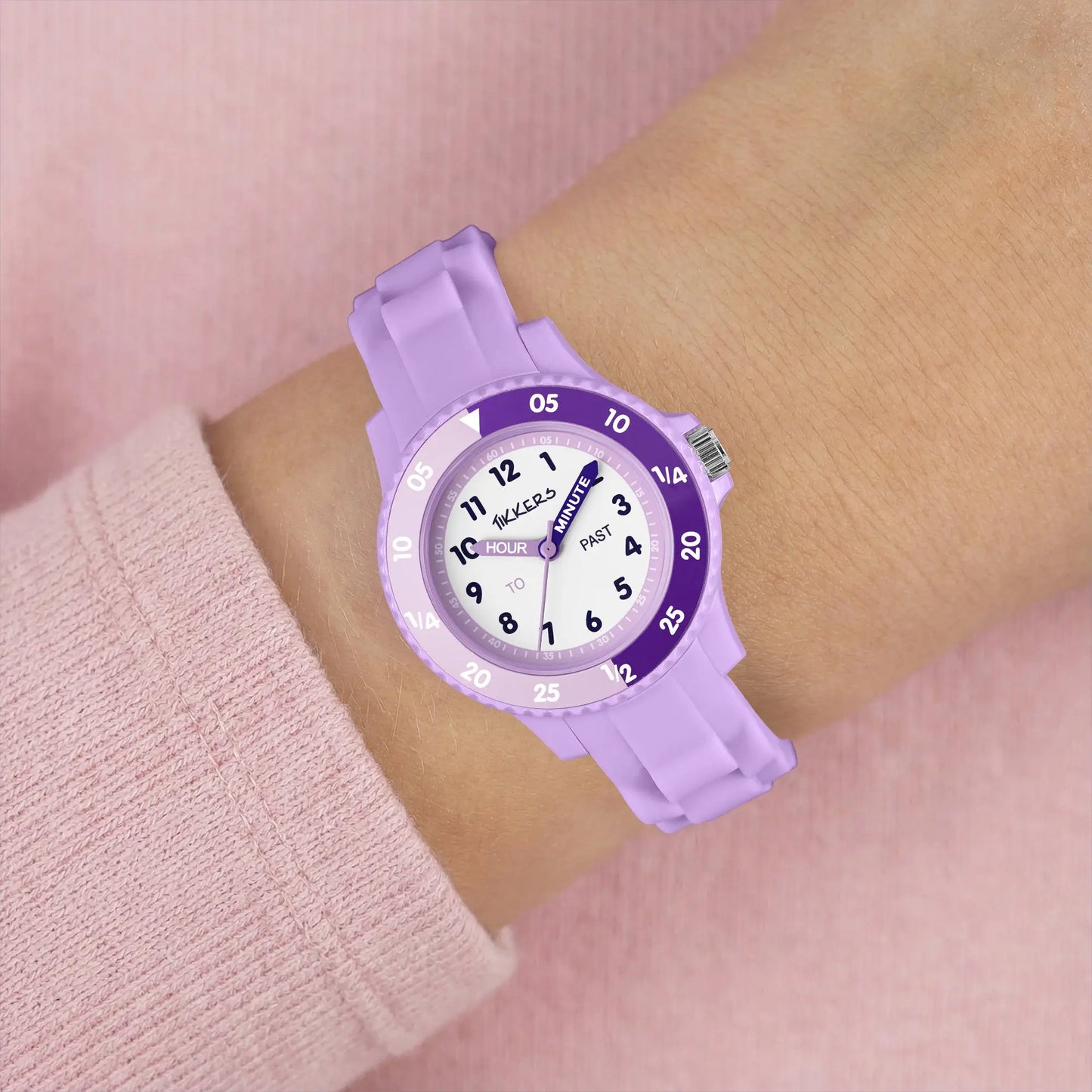 Tikkers TK0218 Kids Collection Purple Silicon Strap